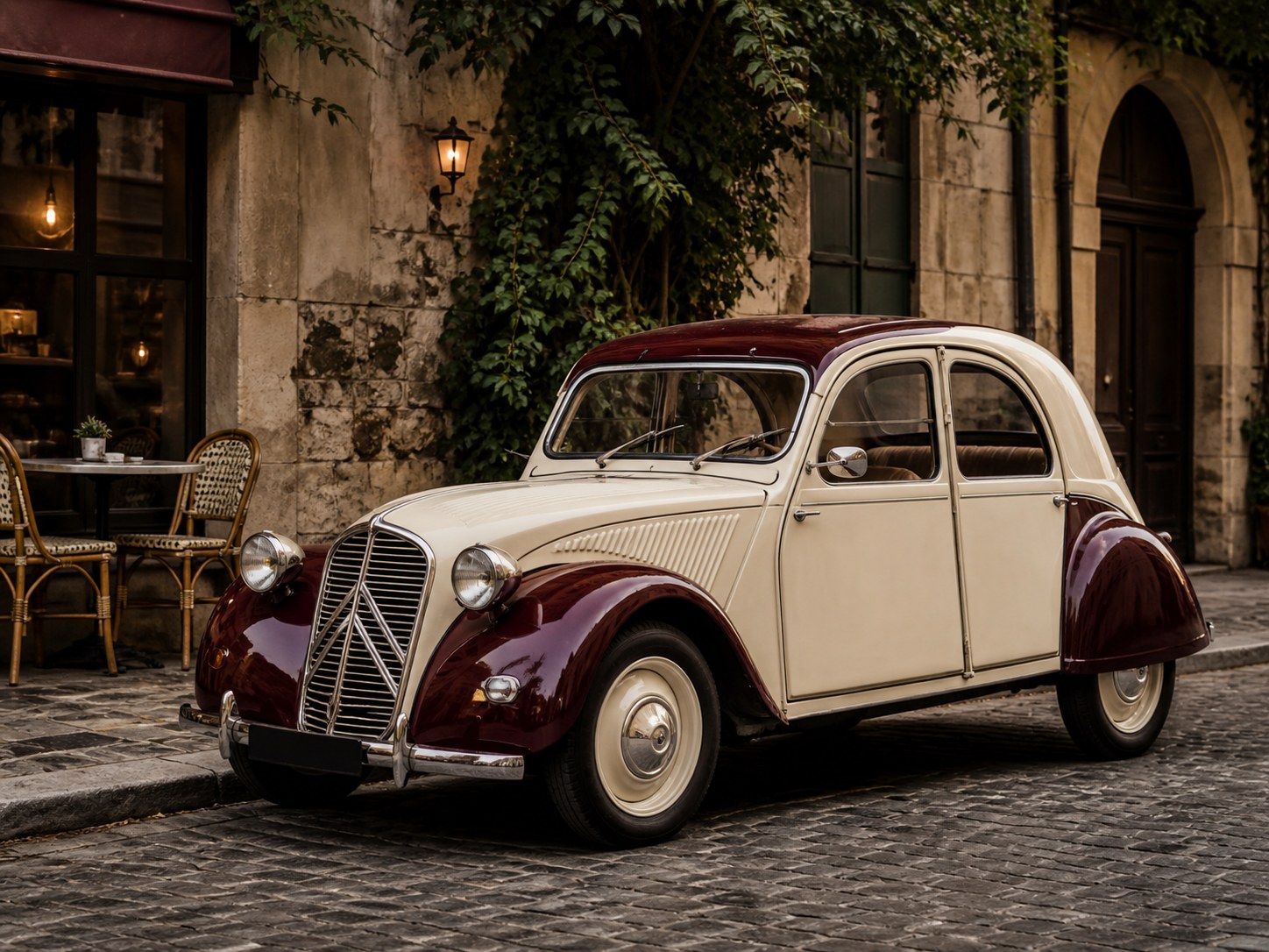 Klasický Mercedes v luxusním vintage stylu